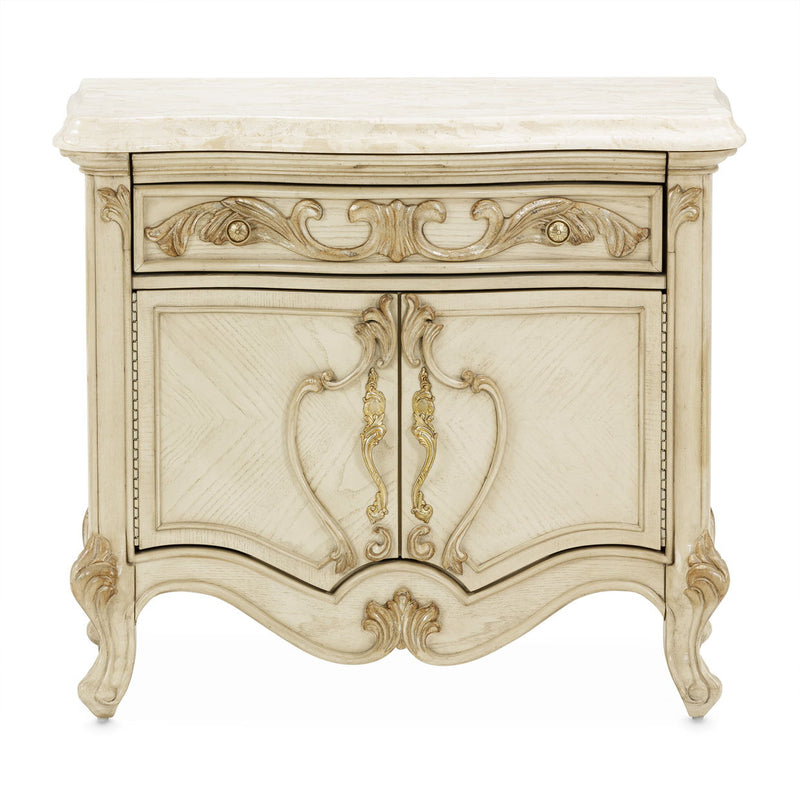 Platine de Royale - Nightstand - Champagne - R&R Furniture Gallery (Fountain Valley, CA)