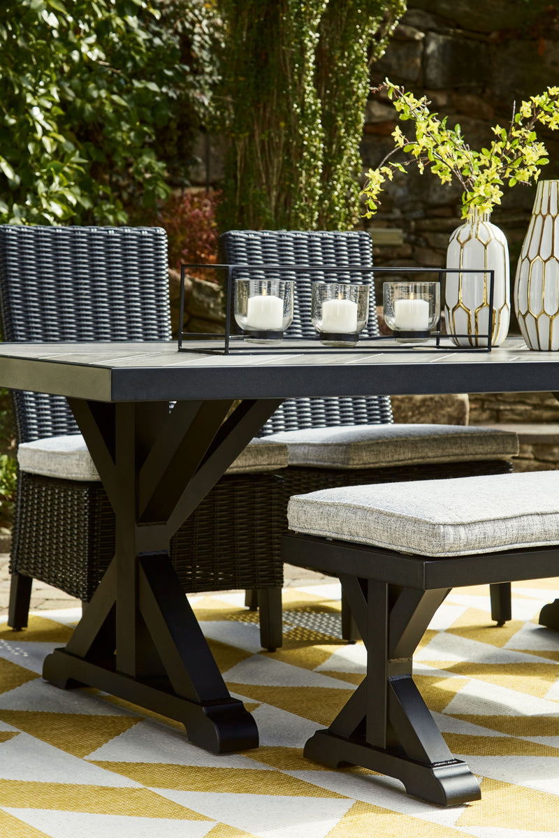 Beachcroft - Rect Dining Table W/Umb Opt - R&R Furniture Gallery (Fountain Valley, CA)