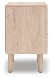 Arloster - One Drawer Night Stand - Tan - R&R Furniture Gallery (Fountain Valley, CA)