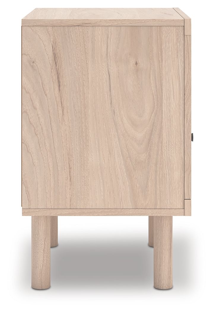 Arloster - One Drawer Night Stand - Tan - R&R Furniture Gallery (Fountain Valley, CA)