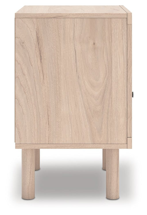 Arloster - One Drawer Night Stand - Tan - R&R Furniture Gallery (Fountain Valley, CA)