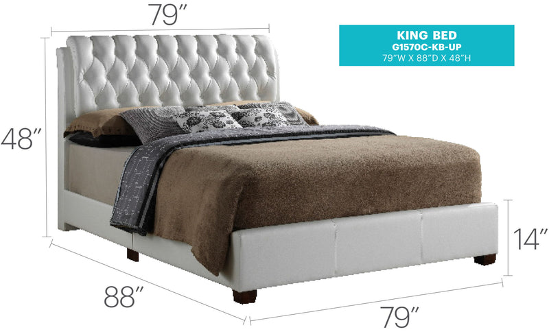 Tufted Upholstered Bed - R&R Furniture Gallery (Fountain Valley, CA)