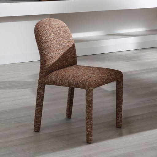 Lidi - Side Chair (Set of 2) - Brown Chenille - R&R Furniture Gallery (Fountain Valley, CA)