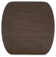 Korestone - Square End Table - Dark Brown - R&R Furniture Gallery (Fountain Valley, CA)