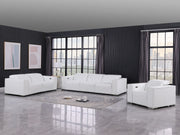 1208 - Leather Reclining Set (Sofa, Loveseat & Chair With 5 Power Recliners) - R&R Furniture Gallery (Fountain Valley, CA)
