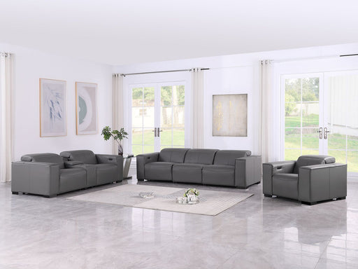 1208 - Modular Leather Set With 6 Power Recliners & Power Headrests - R&R Furniture Gallery (Fountain Valley, CA)