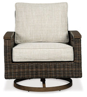 Paradise Trail - Swivel Lounge Chair (Set of 2) - Medium Brown - R&R Furniture Gallery (Fountain Valley, CA)