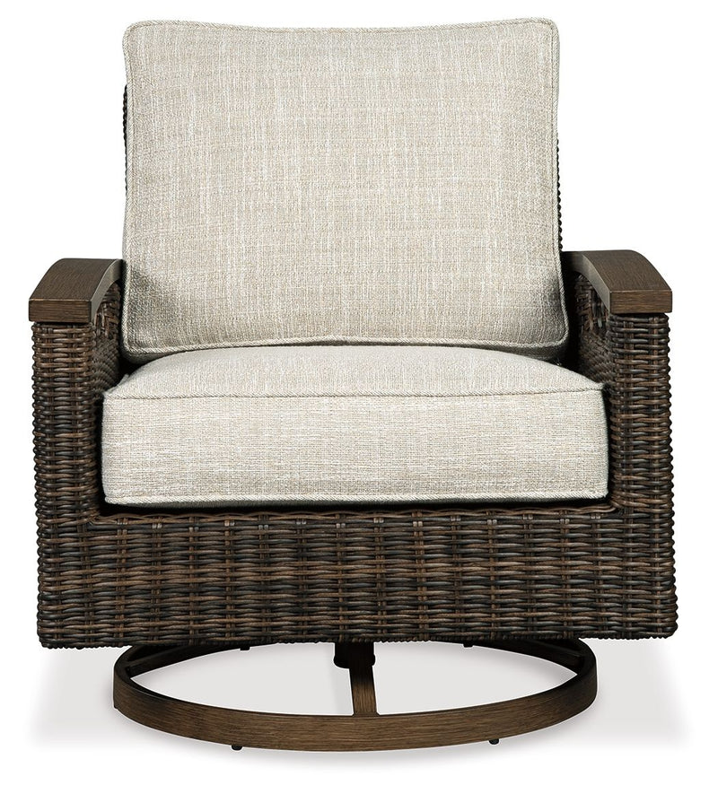 Paradise Trail - Swivel Lounge Chair (Set of 2) - Medium Brown - R&R Furniture Gallery (Fountain Valley, CA)