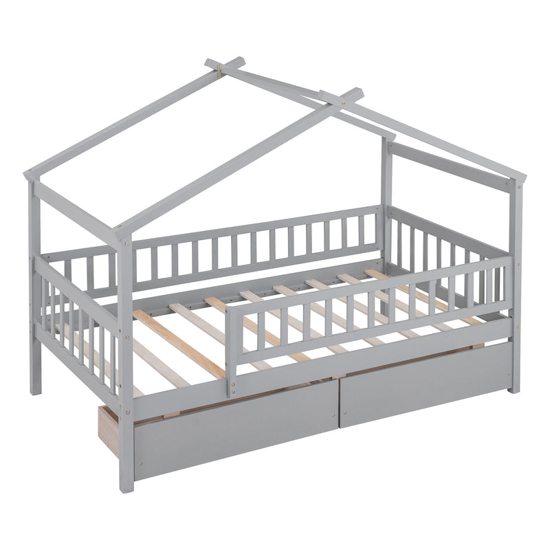 House Bed With 2 Drawers - R&R Furniture Gallery (Fountain Valley, CA)