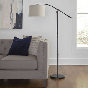 Floor Arc Lamp - Rubbed Bronze