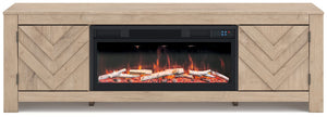 Cayboni - LG TV Stand With Fireplace Option - R&R Furniture Gallery (Fountain Valley, CA)