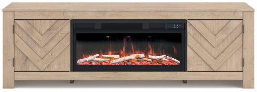 Cayboni - LG TV Stand With Fireplace Option - R&R Furniture Gallery (Fountain Valley, CA)