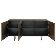 Malika - Ceramic Top Server - Copper Cross Brushed - R&R Furniture Gallery (Fountain Valley, CA)