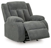 Observation - Power Rocker Recliner - Steel - R&R Furniture Gallery (Fountain Valley, CA)