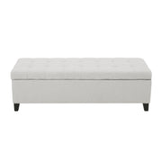 Upholstered Storage Ottoman Bench, Foot Rest For Bedroom - R&R Furniture Gallery (Fountain Valley, CA)