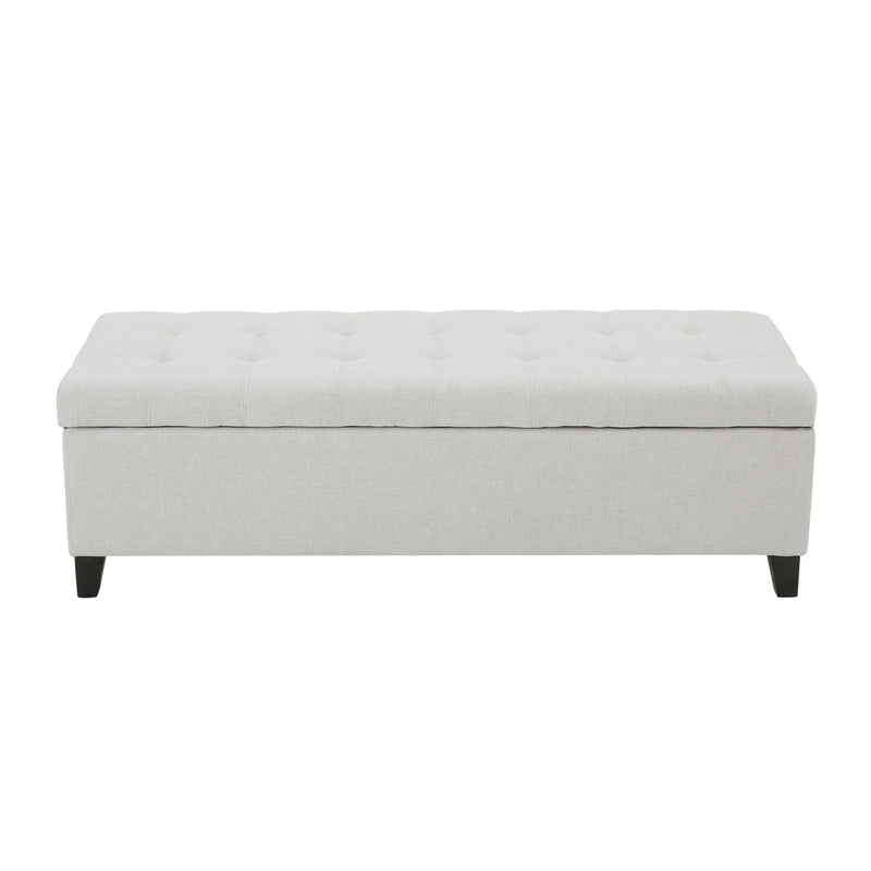 Upholstered Storage Ottoman Bench, Foot Rest For Bedroom - R&R Furniture Gallery (Fountain Valley, CA)