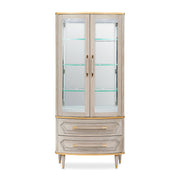 St. Charles - Display Cabinet - Dove Gray - R&R Furniture Gallery (Fountain Valley, CA)