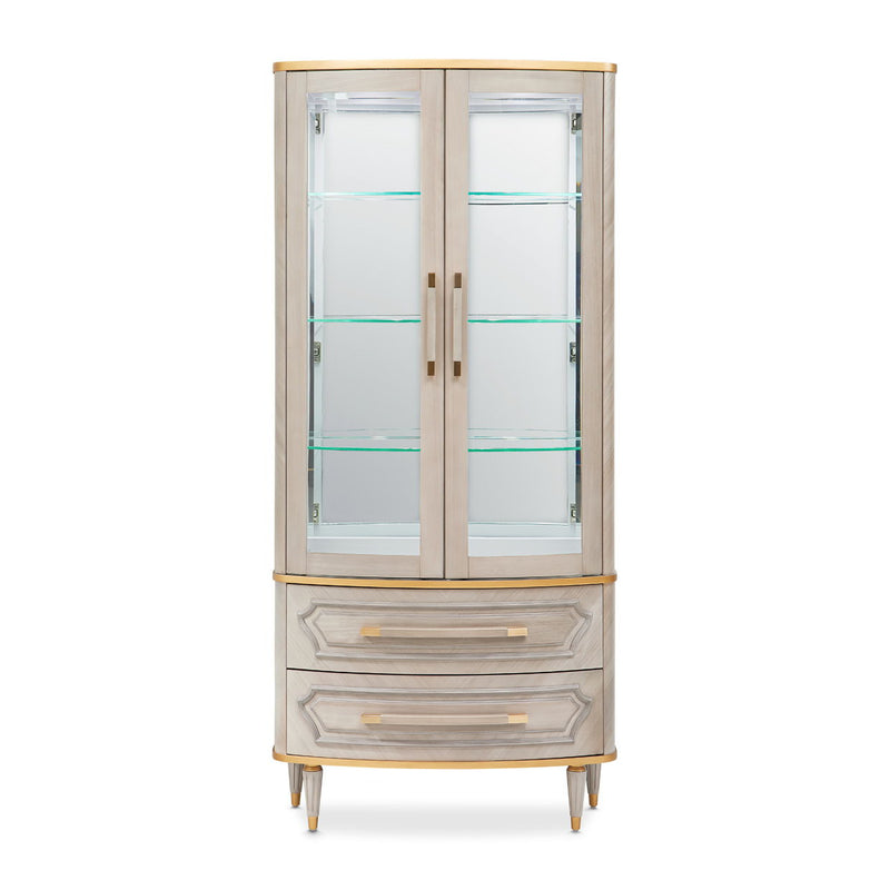 St. Charles - Display Cabinet - Dove Gray - R&R Furniture Gallery (Fountain Valley, CA)