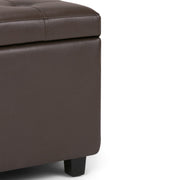 Cosmopolitan - Storage Ottoman - Chocolate Brown - R&R Furniture Gallery (Fountain Valley, CA)
