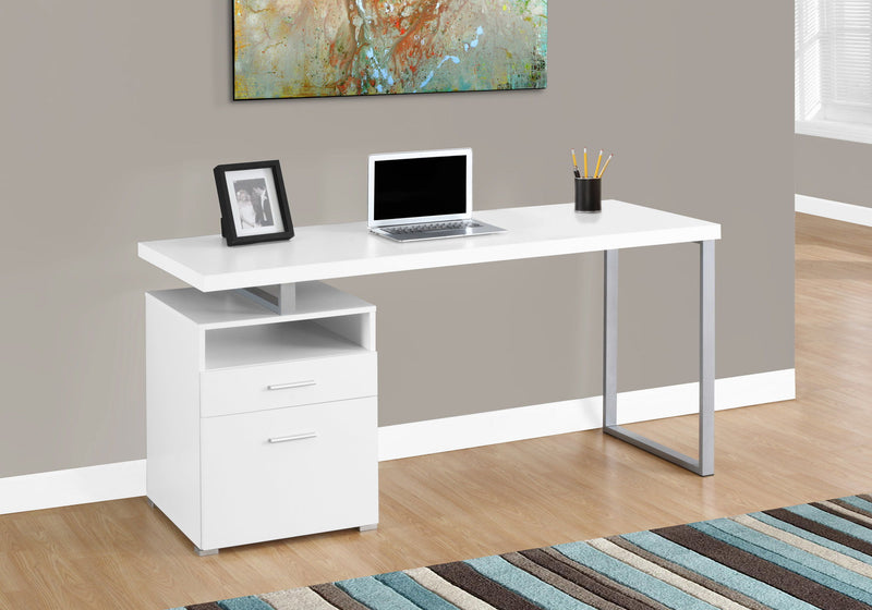 Computer Desk For Home Office, Laptop, Left Right Set - Up, Storage Drawers, Contemporary & Modern - R&R Furniture Gallery (Fountain Valley, CA)