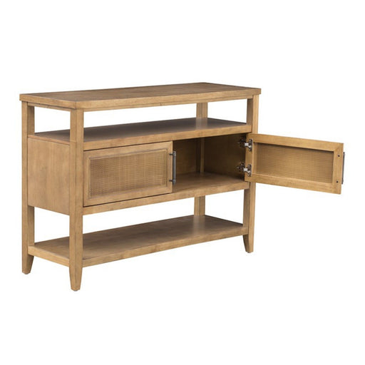 Naomi - 2 Door Storage Console Table With Ample Shelving - Natural - R&R Furniture Gallery (Fountain Valley, CA)