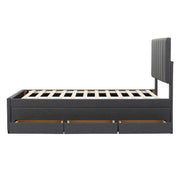 Upholstered Design Platform Bed With Trundle - R&R Furniture Gallery (Fountain Valley, CA)