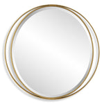 Rhodes - Gold Round Mirror