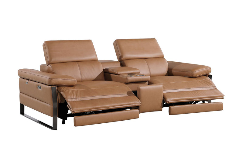 1246 - Modular Power Triple Reclining Sofa, Console Loveseat, And Chair Set With Power Headrests