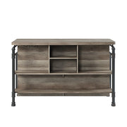 Edina - Counter Height Table - Antique Oak & Sandy Gray - R&R Furniture Gallery (Fountain Valley, CA)