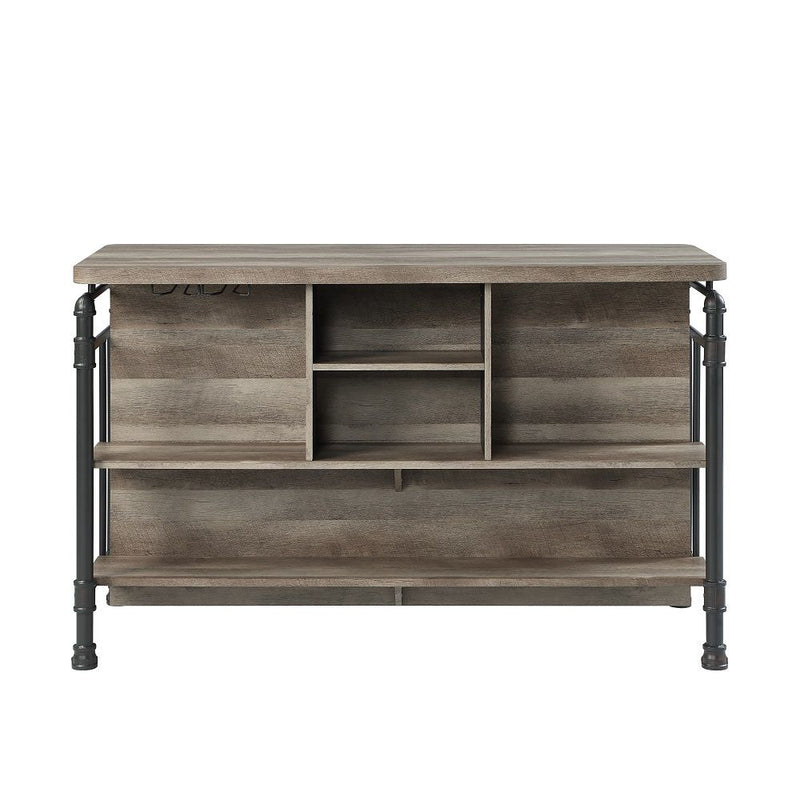 Edina - Counter Height Table - Antique Oak & Sandy Gray - R&R Furniture Gallery (Fountain Valley, CA)
