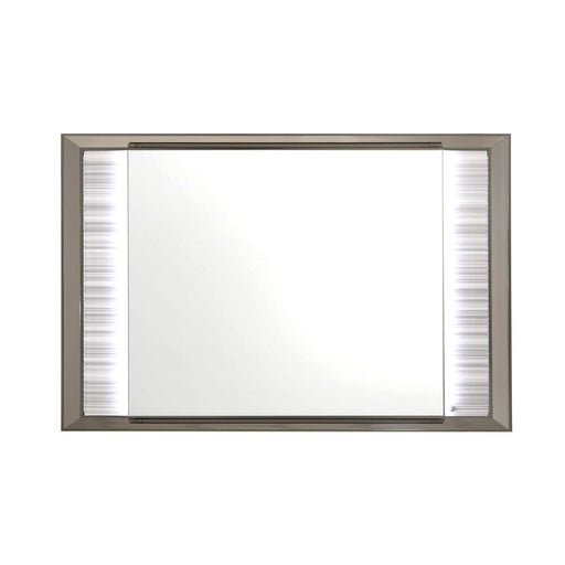 Star - Mirror With Built In LED And Frame - White - R&R Furniture Gallery (Fountain Valley, CA)
