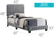 Channel Tufted Bed - R&R Furniture Gallery (Fountain Valley, CA)