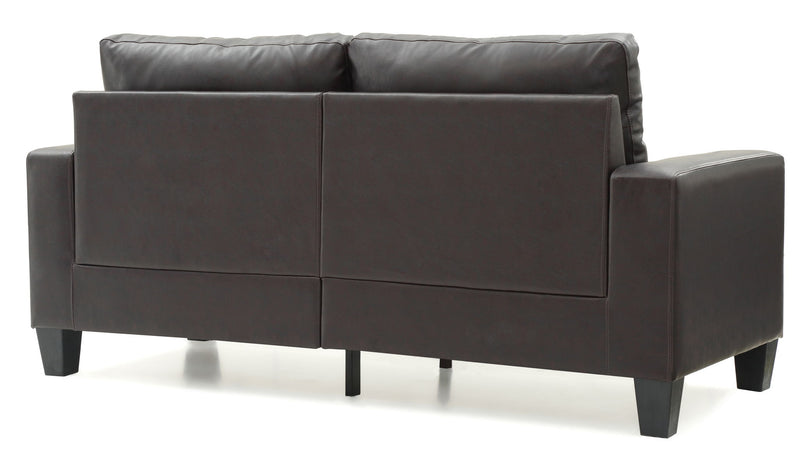 Modern Newbury Modular Sofa by Glory Furniture, showing a stationary sofa with clean lines and plush cushions in a living room setting.