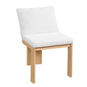 Set of two Noble House indoor dining chairs with wooden legs and cushioned seats, ideal for modern kitchen or dining room.