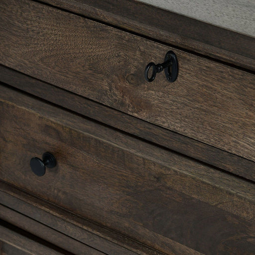 Adelaide - Wood 3 Drawer Nightstand - Cocoa Brown - R&R Furniture Gallery (Fountain Valley, CA)