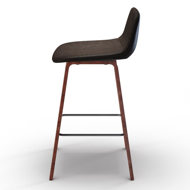Addy - Counter Stool (Set of 2) - Distressed Brown - R&R Furniture Gallery (Fountain Valley, CA)