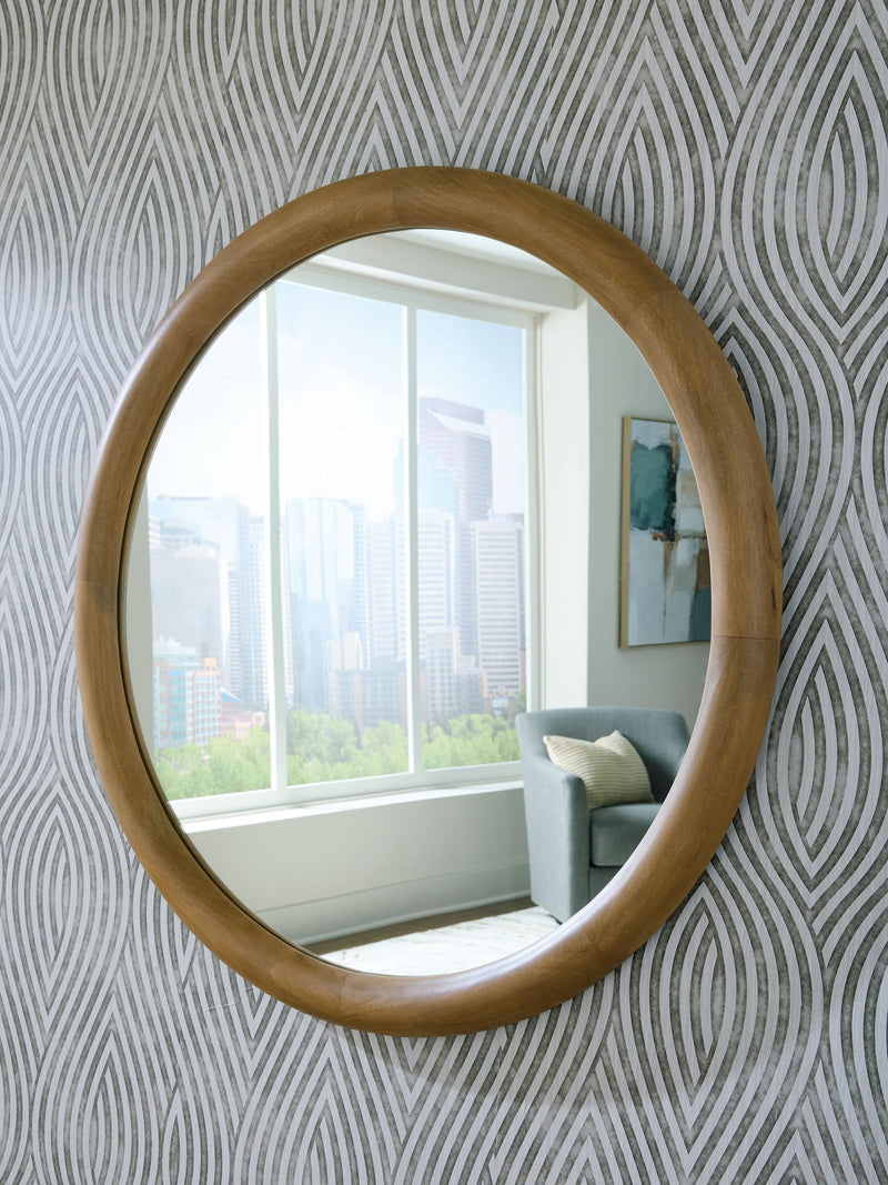 Yadiel - Accent Mirror - Brown - R&R Furniture Gallery (Fountain Valley, CA)