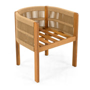 Outdoor Dining Chairs With Rope Handles (Set of 2) - R&R Furniture Gallery (Fountain Valley, CA)