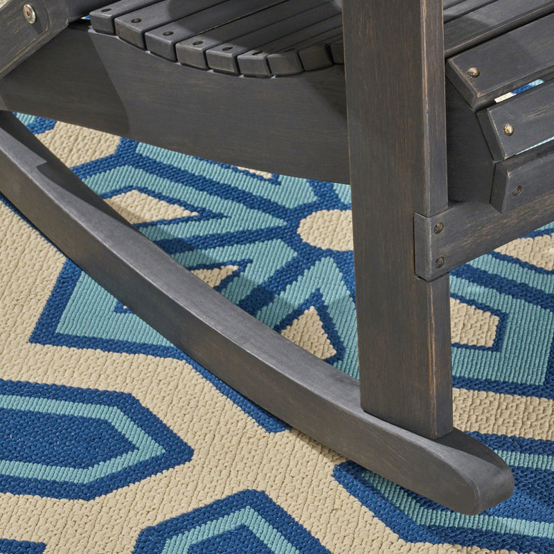 Echoes - Outdoor Acacia Wood Adirondack Rocking Chair - R&R Furniture Gallery (Fountain Valley, CA)