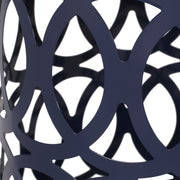 Modern outdoor metal end table by Noble House with a sleek design, perfect for patio or porch decor.