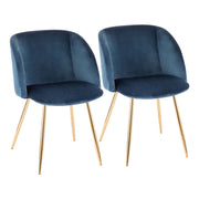 Lumi Source Fran contemporary elegant design chair set, featuring two stylish chairs with sleek modern frames and upholstered seats.