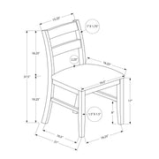 Dining Chair, Upholstered, Side, Dining Room, Transitional (Set of 2) - Brown - R&R Furniture Gallery (Fountain Valley, CA)