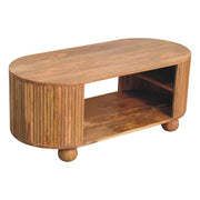Soba - Ball Open Coffee Table - Oak - R&R Furniture Gallery (Fountain Valley, CA)