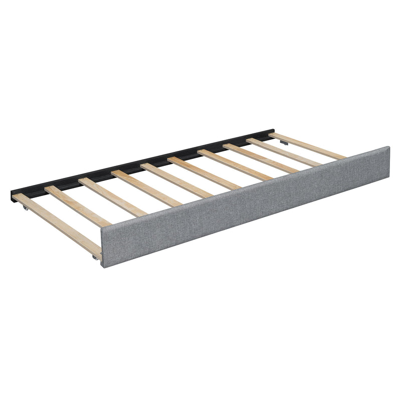 Upholstered Platform Bed With Reading Lights, Drawers, Trundle And Shelves - R&R Furniture Gallery (Fountain Valley, CA)