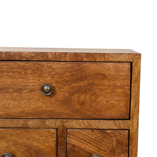 4 Drawer Multi Bedside Table - Chestnut - R&R Furniture Gallery (Fountain Valley, CA)
