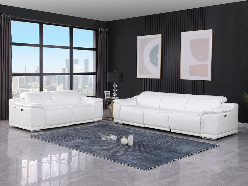 9762 - 5-Piece Modular Power Reclining Sofa And Loveseat Set With 5 Power Recliners In - R&R Furniture Gallery (Fountain Valley, CA)