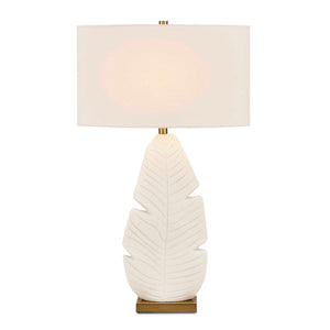 Palm Leaf - Table Lamp - White