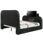 Kana - Bed With LED, Fireplace & TV Stand - R&R Furniture Gallery (Fountain Valley, CA)