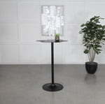 Keanu Curved 29-inch Cloud-Shaped Bistro Bar Table Black