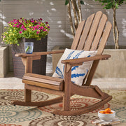 Echoes - Outdoor Acacia Wood Adirondack Rocking Chair - R&R Furniture Gallery (Fountain Valley, CA)